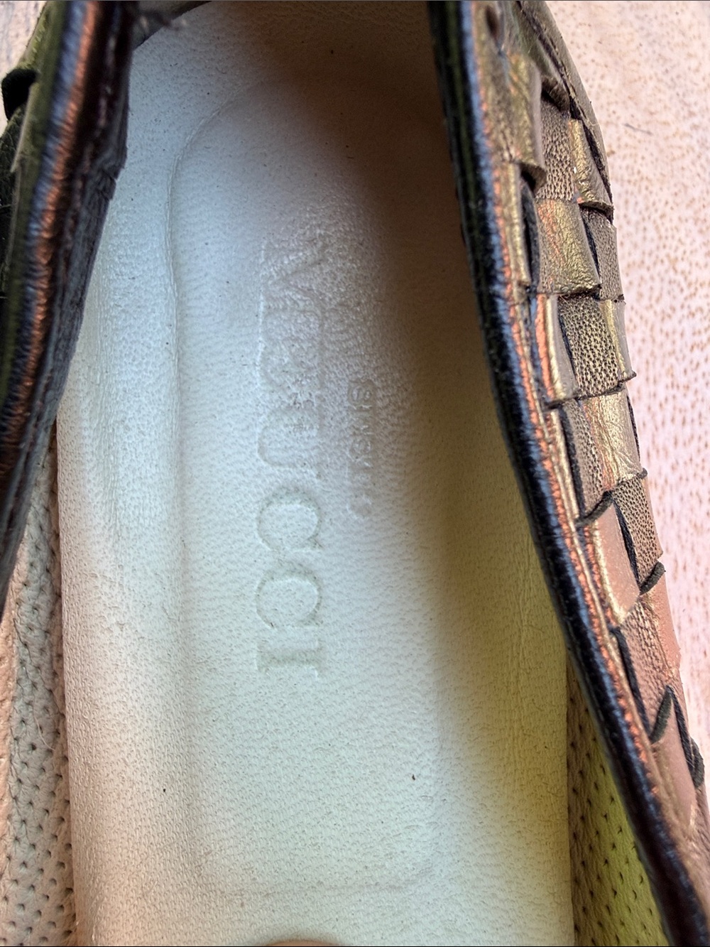 Sesto Meucci Woven Leather Flats in Dark Brown - Picture 10 of 16